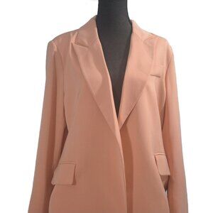 Sugarfox Salmon Pink Long Blazer Size Small Lightweight & Lined